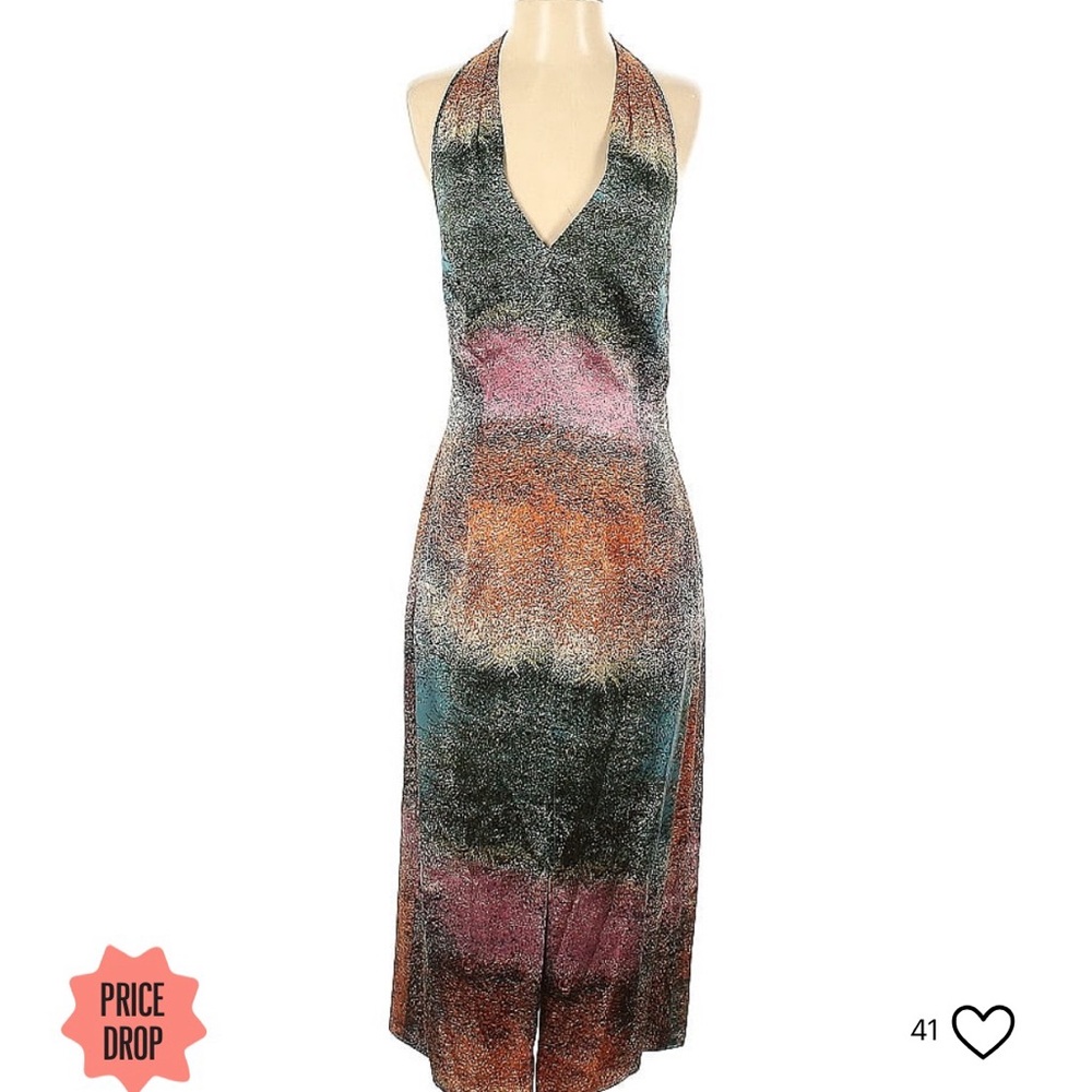 Bcbgmaxazria halter neck dress